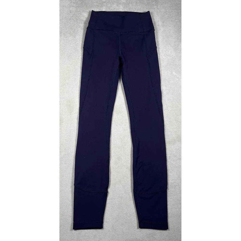 Lululemon Womens In Movement 7/8 Tight Everlux 25 Aeon Purple Leggings 2